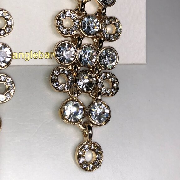 Amrita Gold & Crystal Chandelier Earrings - Picture 8 of 8